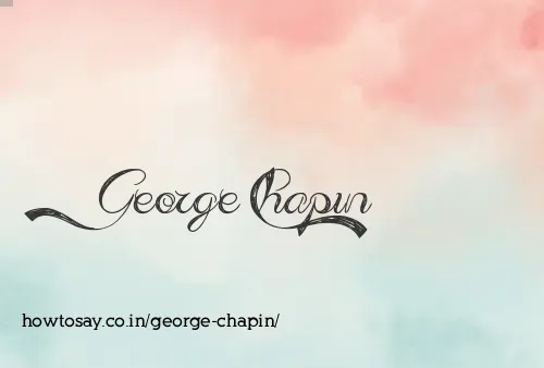 George Chapin