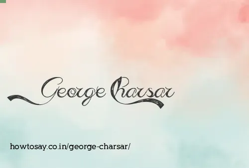 George Charsar