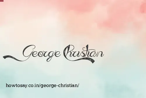 George Christian