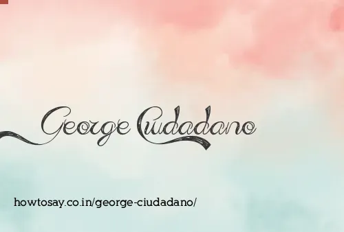 George Ciudadano