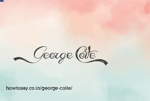 George Coite