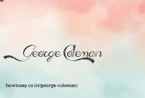 George Coleman