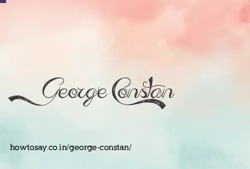 George Constan