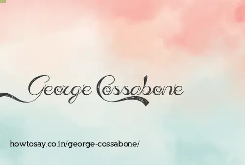 George Cossabone