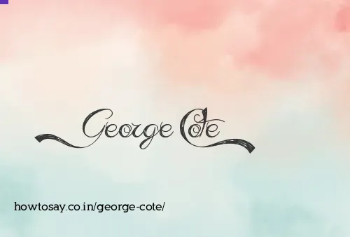 George Cote