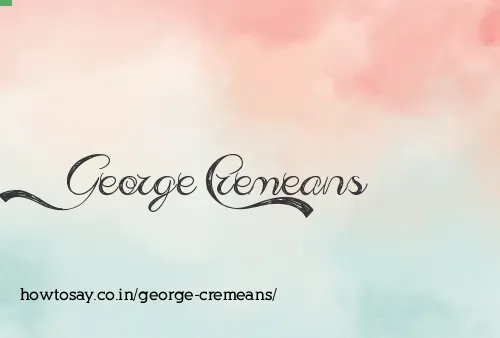 George Cremeans