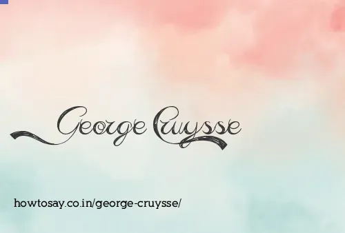 George Cruysse