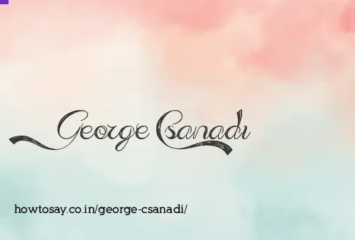 George Csanadi