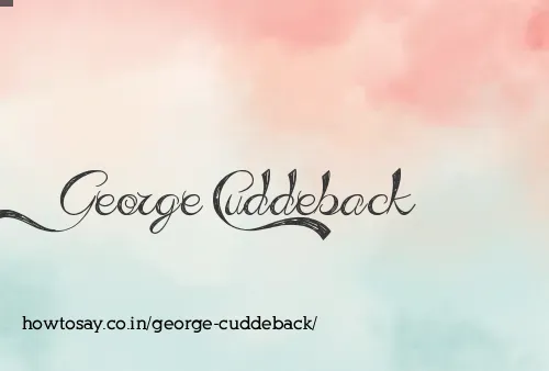 George Cuddeback