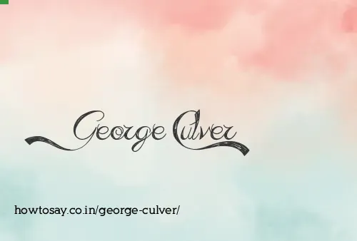 George Culver