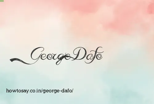 George Dafo