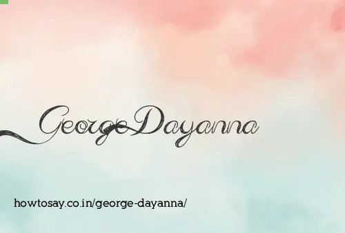 George Dayanna