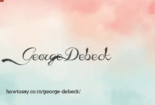 George Debeck