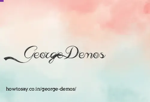 George Demos