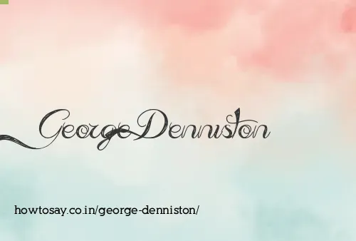 George Denniston