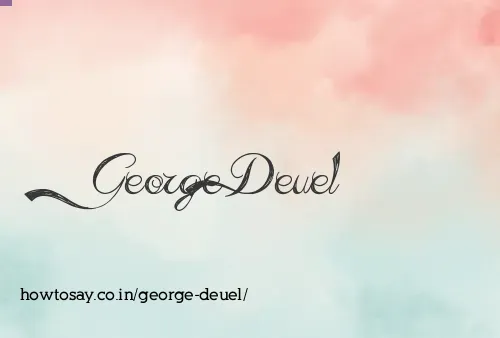 George Deuel