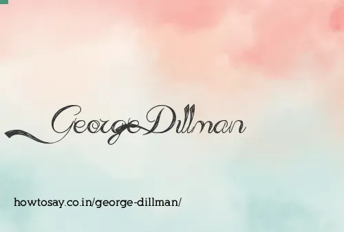 George Dillman