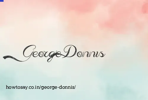 George Donnis