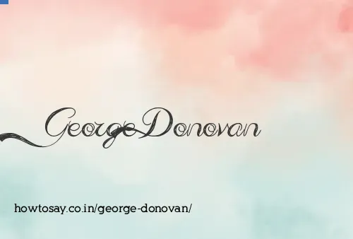 George Donovan