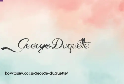 George Duquette