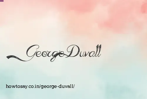George Duvall