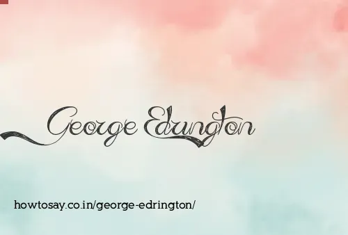George Edrington