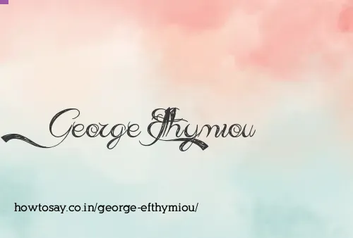 George Efthymiou