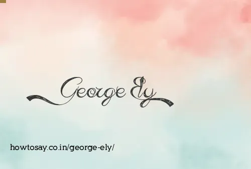 George Ely