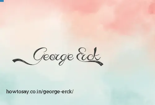 George Erck