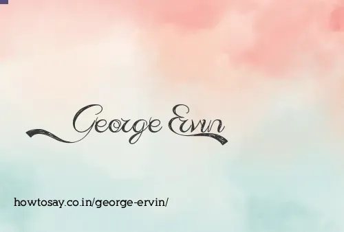 George Ervin