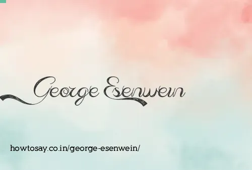 George Esenwein