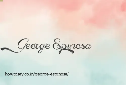 George Espinosa