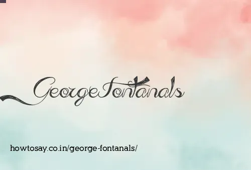 George Fontanals