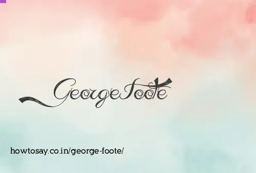 George Foote