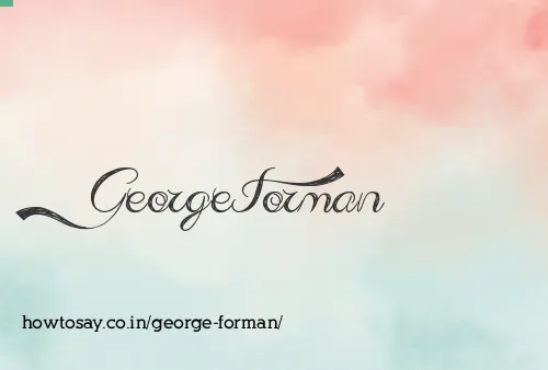George Forman