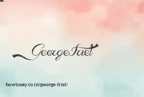 George Friel