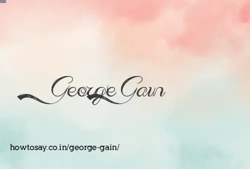 George Gain