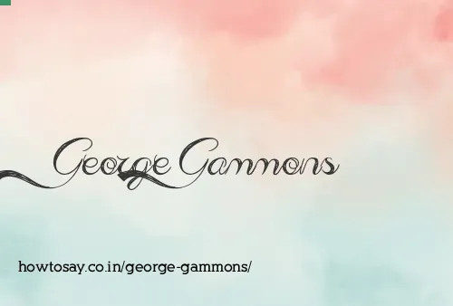 George Gammons