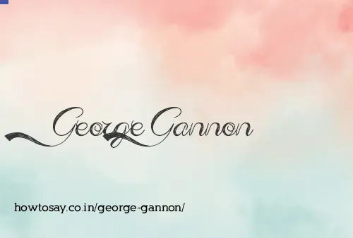 George Gannon