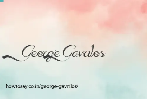George Gavrilos