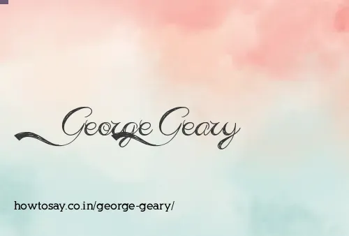 George Geary