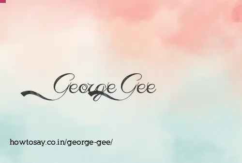 George Gee