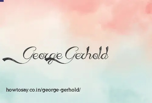 George Gerhold
