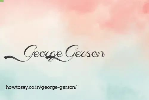 George Gerson