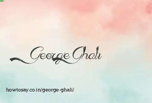 George Ghali
