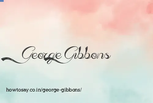 George Gibbons