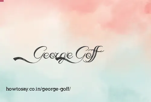 George Goff