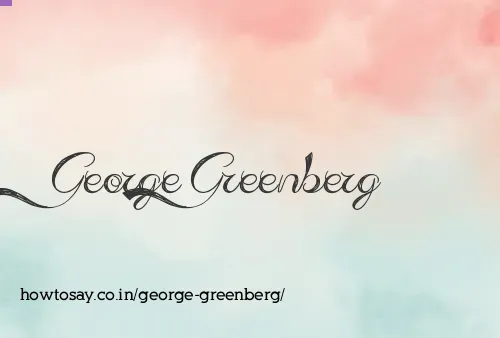 George Greenberg
