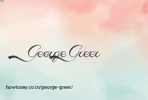 George Greer