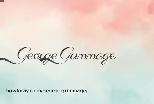 George Grimmage
